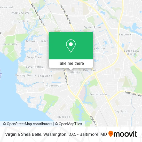 Virginia Shea Belle map