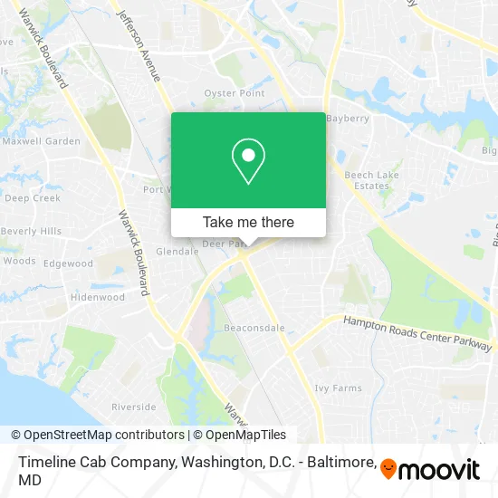 Timeline Cab Company map