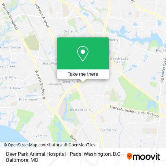 Mapa de Deer Park Animal Hospital - Pads