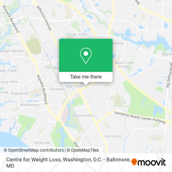 Mapa de Centre for Weight Loss