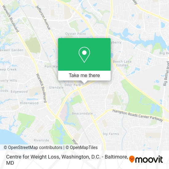 Centre for Weight Loss map