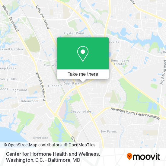 Center for Hormone Health and Wellness map