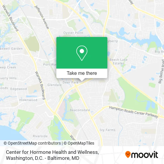 Center for Hormone Health and Wellness map