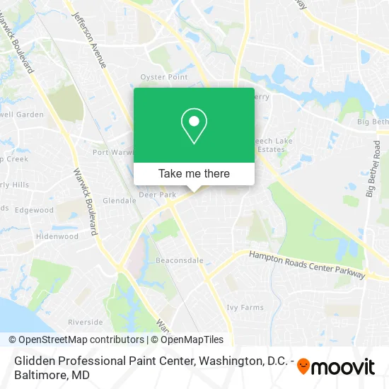 Glidden Professional Paint Center map