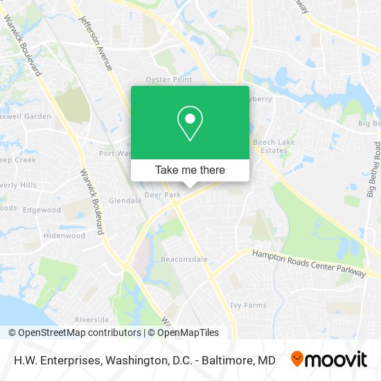 H.W. Enterprises map