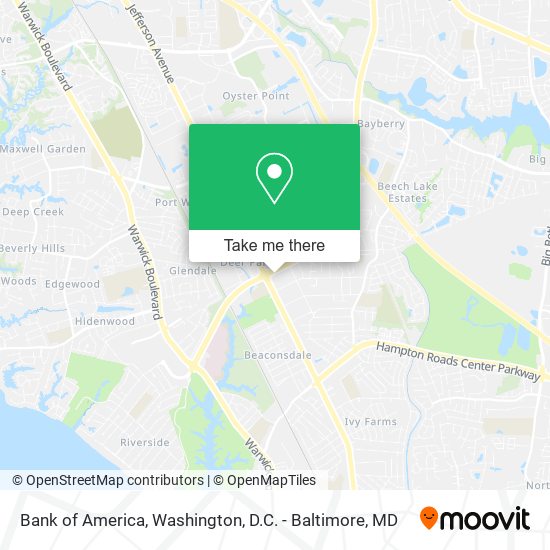 Mapa de Bank of America