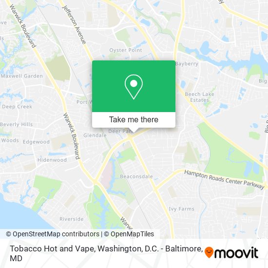 Tobacco Hot and Vape map