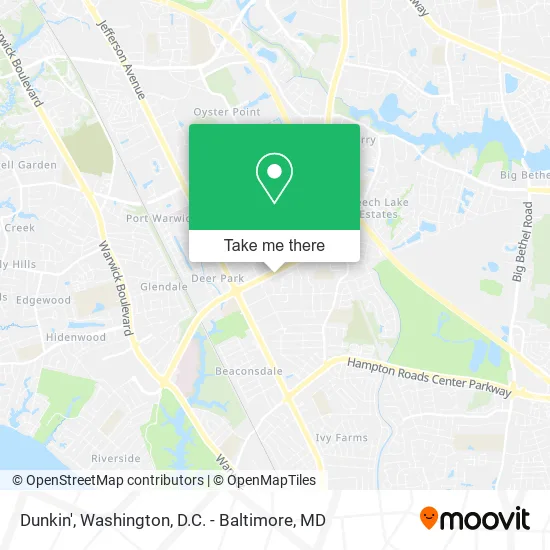 Dunkin' map