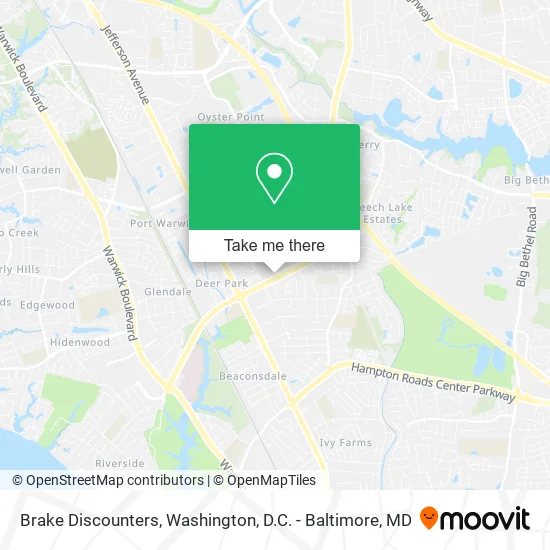 Brake Discounters map