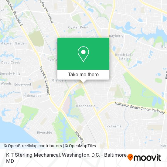 K T Sterling Mechanical map