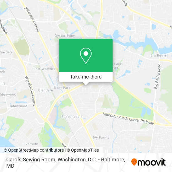 Carols Sewing Room map