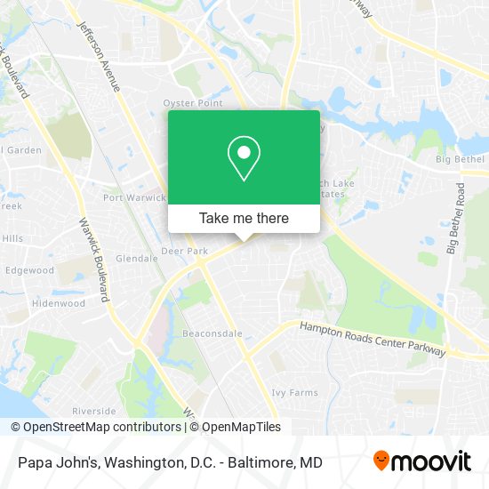 Papa John's map