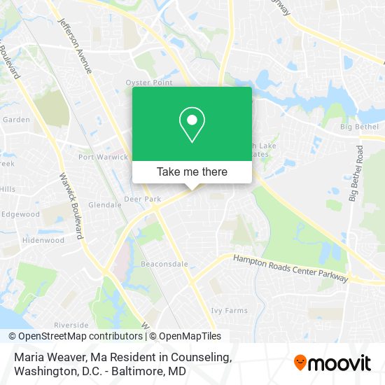 Mapa de Maria Weaver, Ma Resident in Counseling