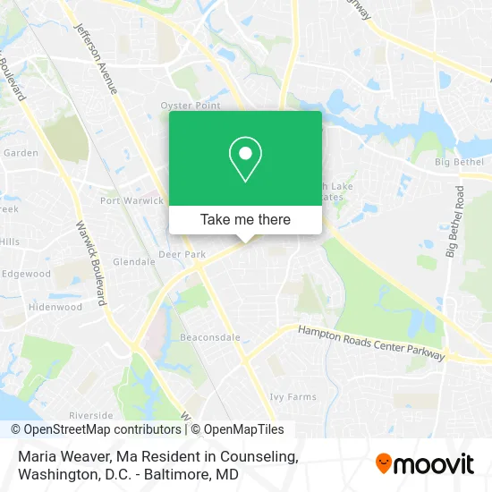 Maria Weaver, Ma Resident in Counseling map