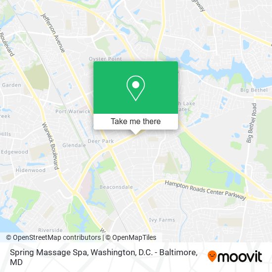 Mapa de Spring Massage Spa