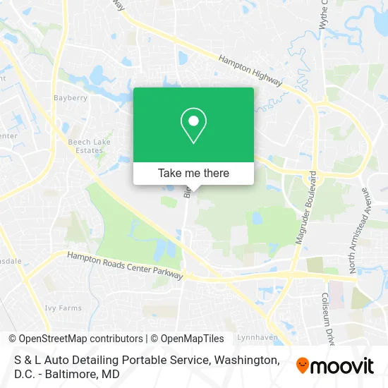 S & L Auto Detailing Portable Service map