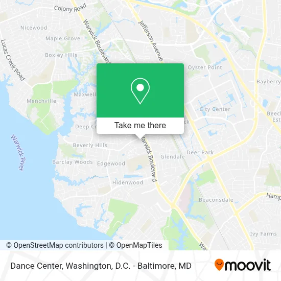 Dance Center map