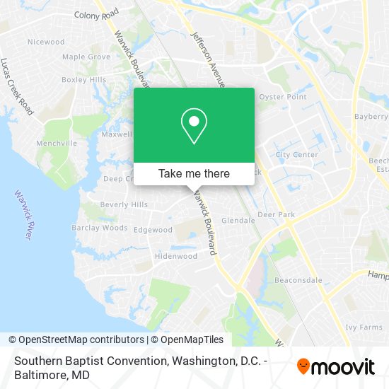 Southern Baptist Convention map