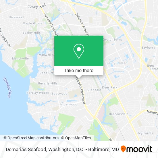 Demaria's Seafood map