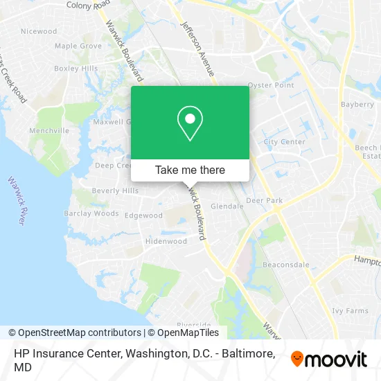 HP Insurance Center map