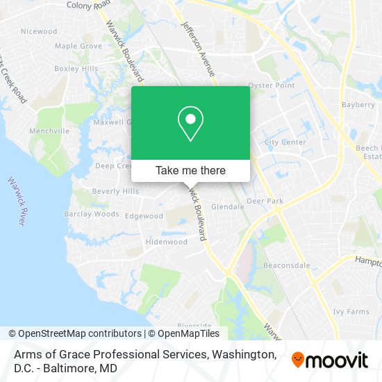 Arms of Grace Professional Services map