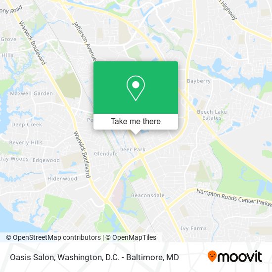 Oasis Salon map