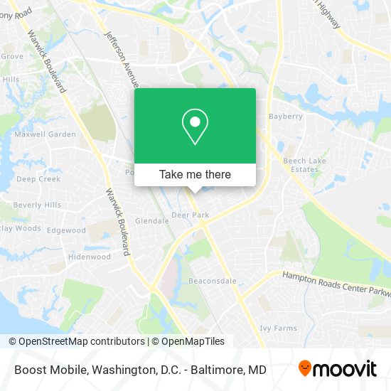 Boost Mobile map