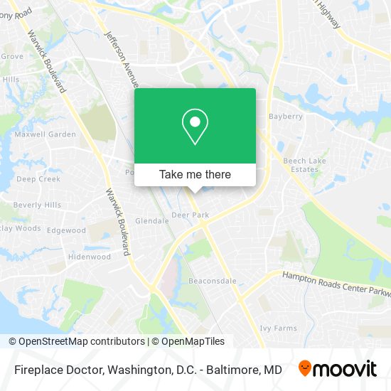 Fireplace Doctor map
