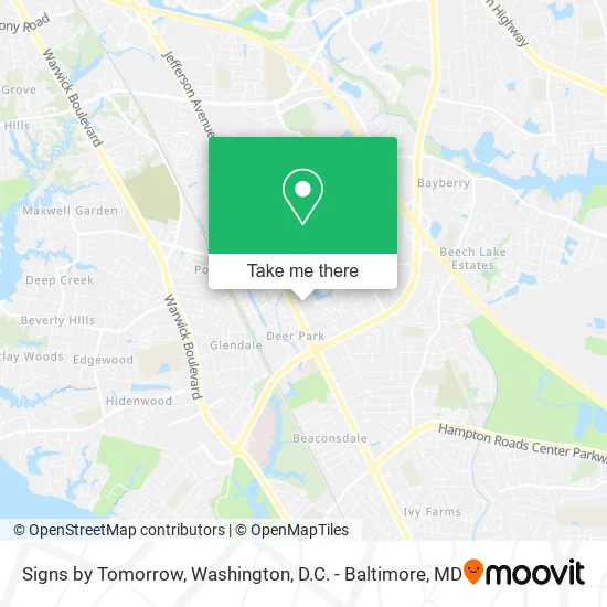 Signs by Tomorrow map