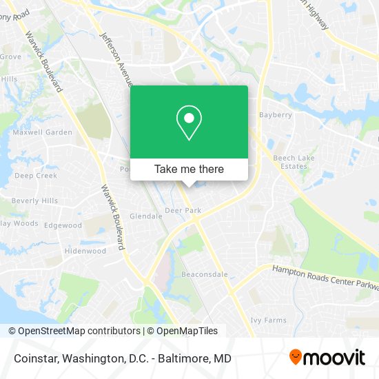 Coinstar map