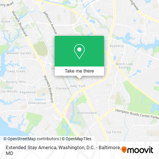 Extended Stay America map