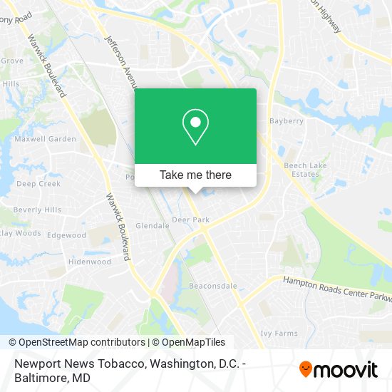 Newport News Tobacco map
