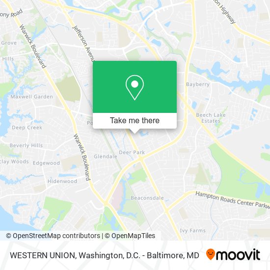 WESTERN UNION map