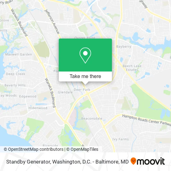 Standby Generator map