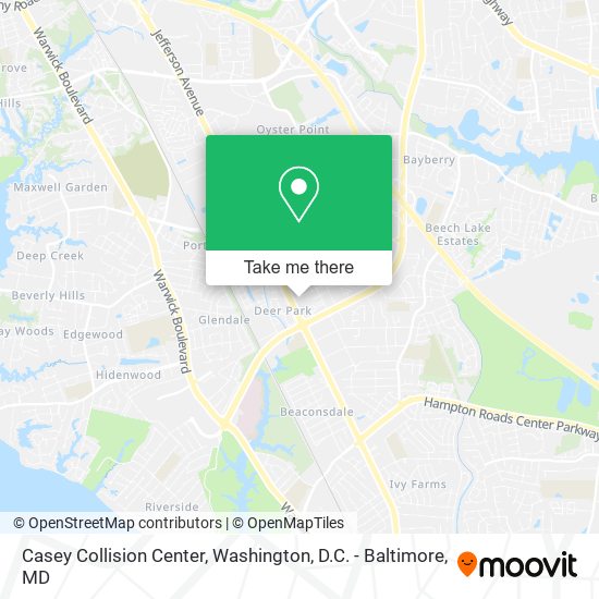 Casey Collision Center map