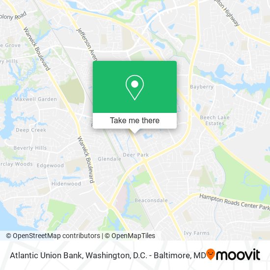 Mapa de Atlantic Union Bank