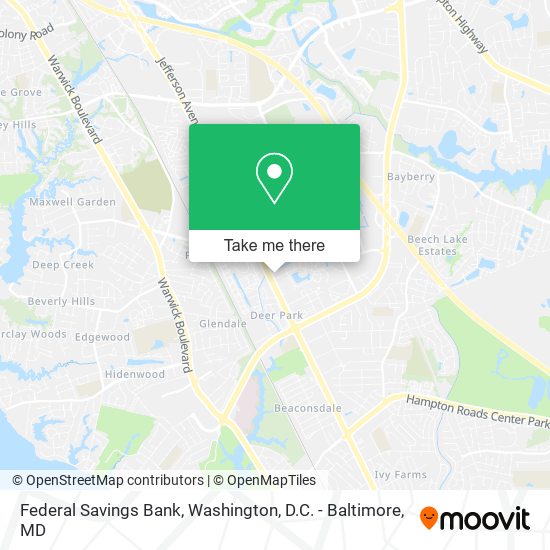 Federal Savings Bank map