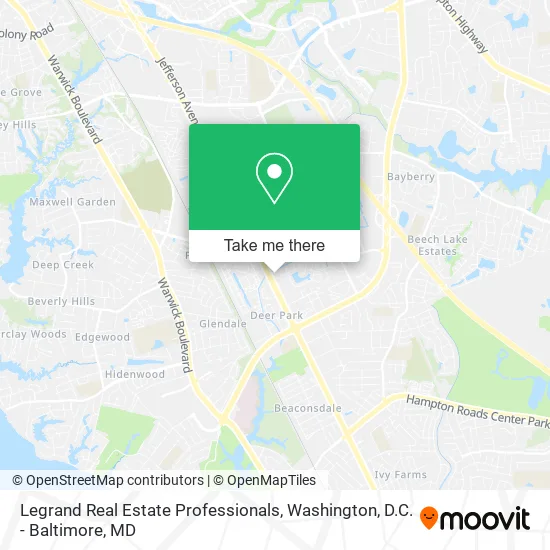 Legrand Real Estate Professionals map
