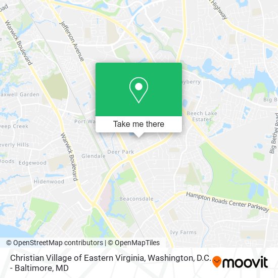 Christian Village of Eastern Virginia map