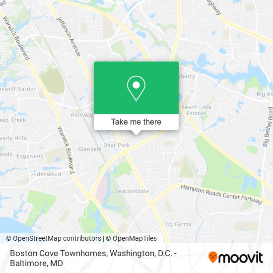 Boston Cove Townhomes map