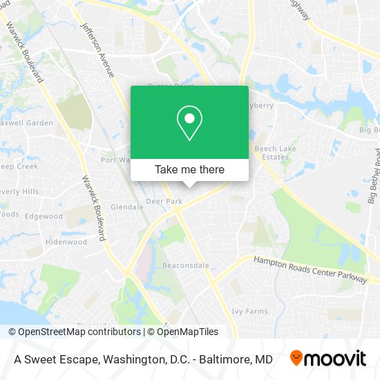 A Sweet Escape map