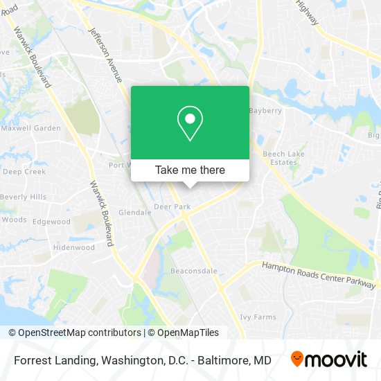 Mapa de Forrest Landing