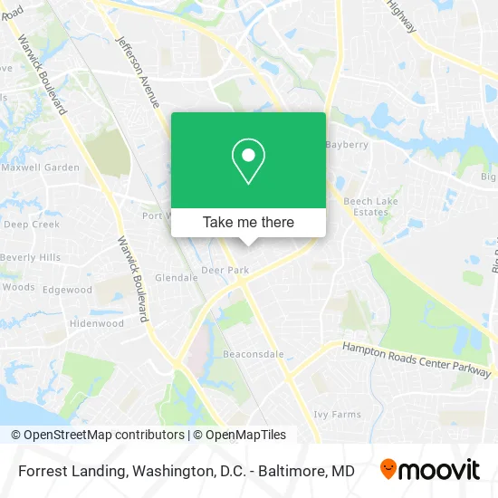 Forrest Landing map