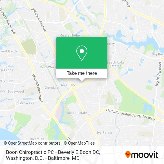 Boon Chiropractic PC - Beverly E Boon DC map