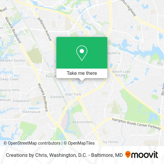 Creations by Chris map