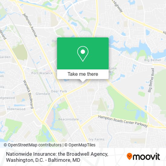 Nationwide Insurance: the Broadwell Agency map