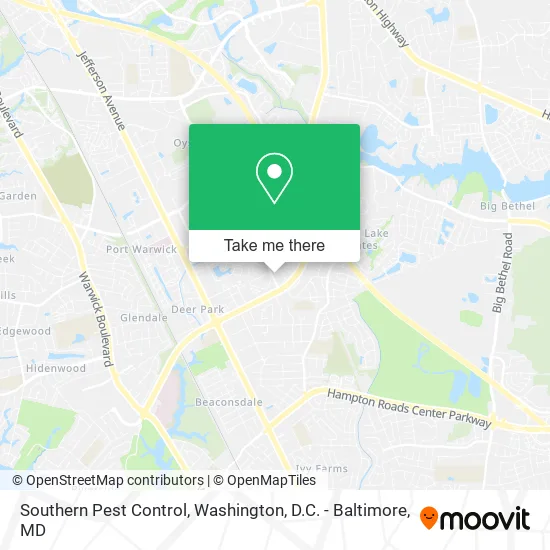 Southern Pest Control map