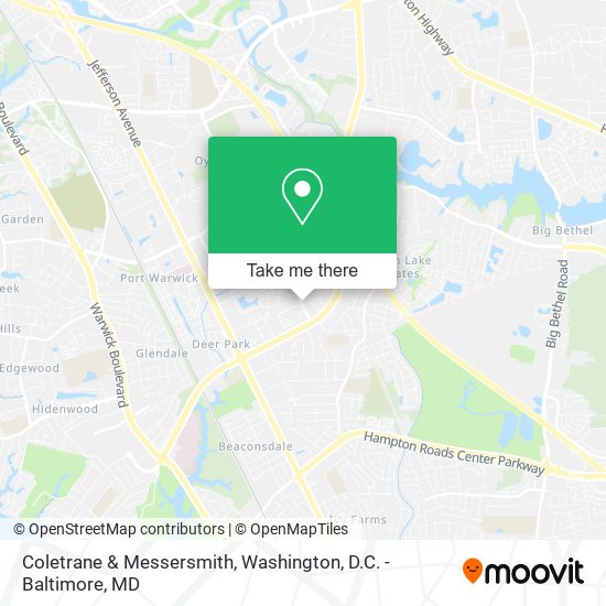 Coletrane & Messersmith map