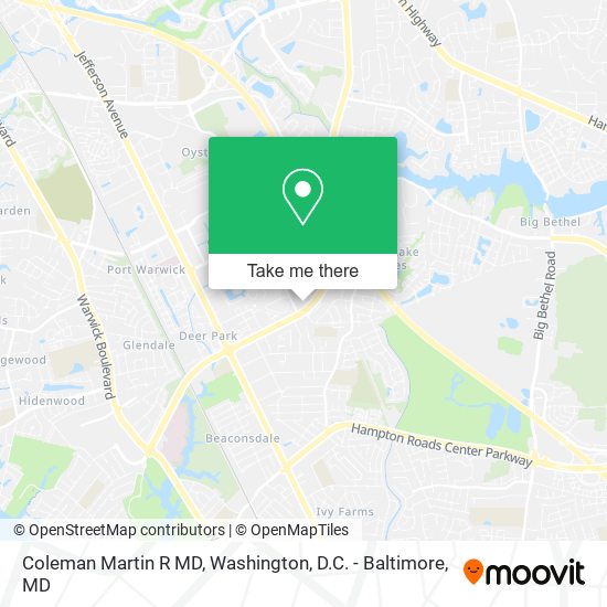 Coleman Martin R MD map