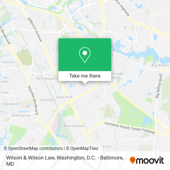 Wilson & Wilson Law map